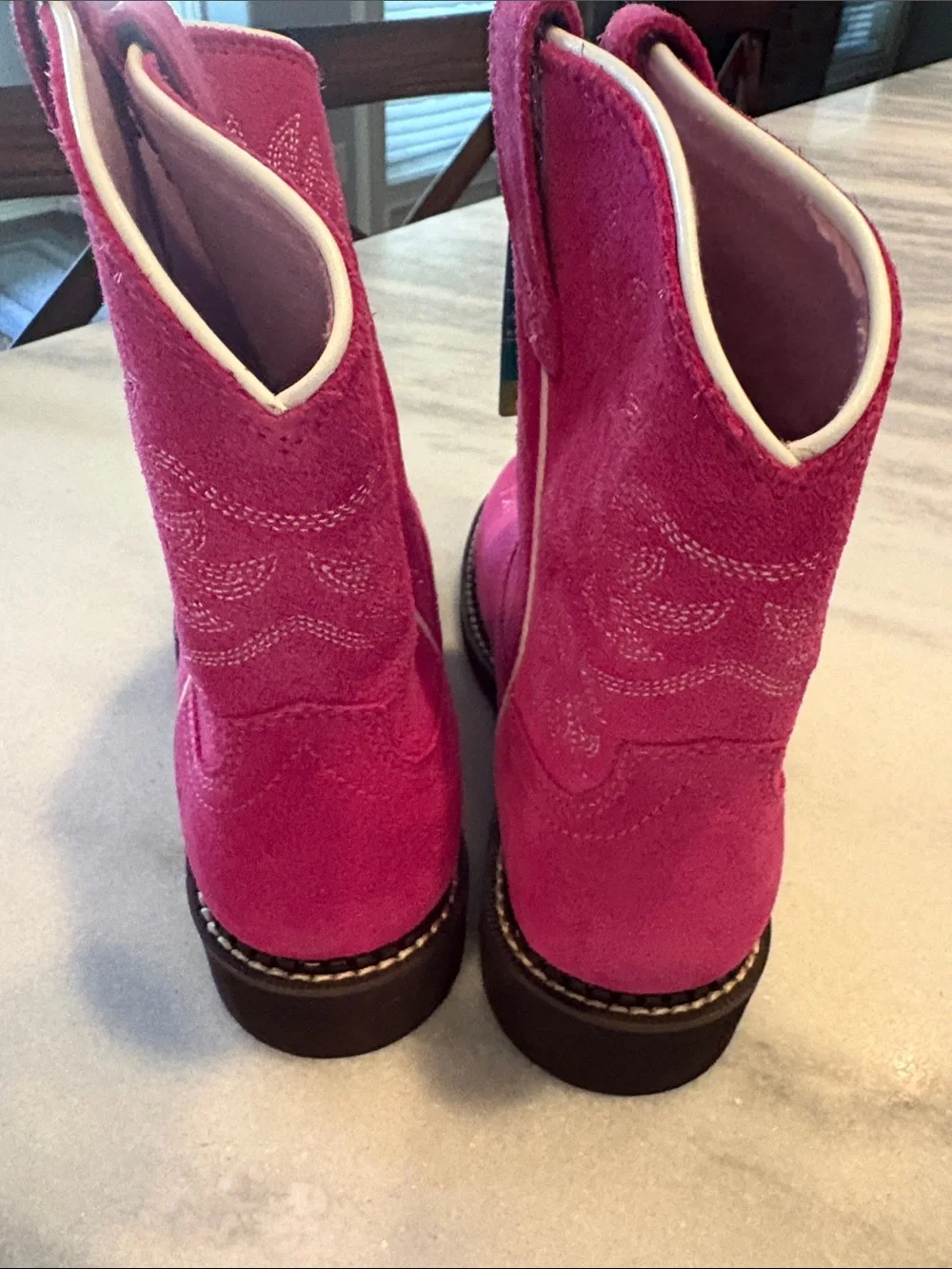 Ariat Kid's Pink fat baby hottest pink Boots